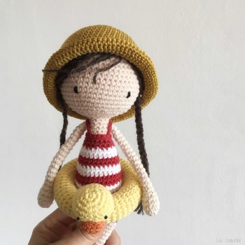 Lisette à la plage