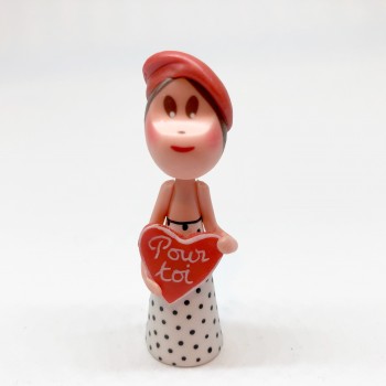 Valentine au béret rouge 