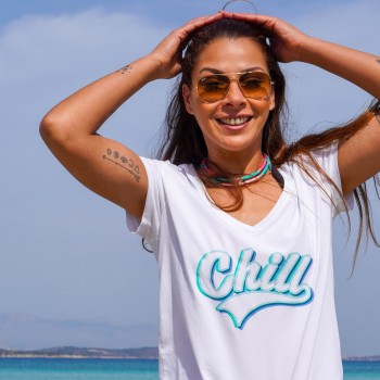 Tee-shirt "Chill" manches courtes
