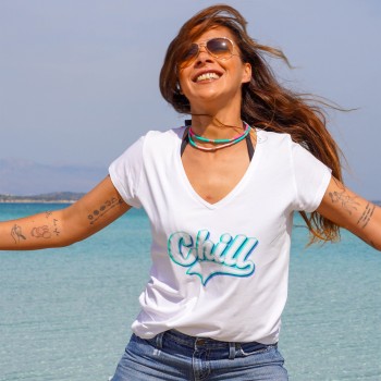 Tee-shirt "Chill" manches courtes