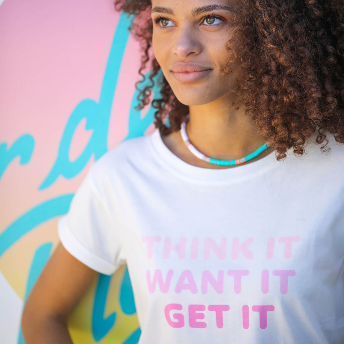 Tee-shirt Think it - Want it - Get it Tee-shirt Think it - Want it - Get it