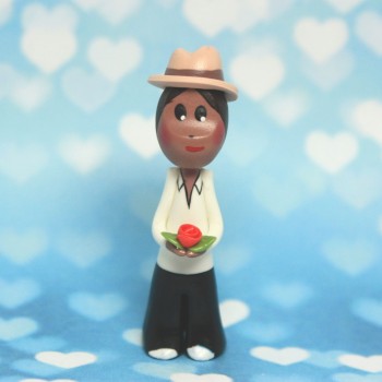 Amoureux metis au chapeau 